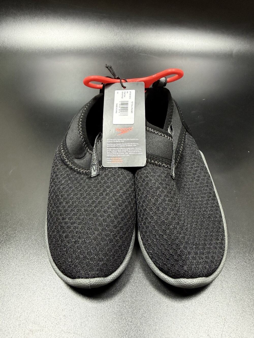 Speedo Toddler Tidal Cruiser Water Shoes Size 10/11 - Black - NEW